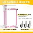 thumbnail image 2 of GanFindX Folding Skater Aid - Adjustable Height Aluminum Roller Skate Trainer for Kids and Toddlers, Perfect for Learning and Safety Pink, 2 of 6