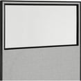 thumbnail image 2 of 60-1/4"W x 72"H Office Partition Panel with Partial Window, Gray, 2 of 6