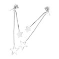 thumbnail image 3 of 1 par de pendientes largos con borlas y forma de estrella, con diseño geométrico llamativo, ideal para fiestas y noche., 3 of 4