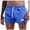 Blue, variant on Men's Board Shorts Swim Trunks, Lightweight Breathable Beach Surfing Pants, Drawstring Elastic Waist Summer Casual Design for Pool Vacation and Swimming