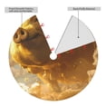 thumbnail image 2 of Lsque Golden Pig Cloud Fantasy Print Christmas Tree Skirt, Tree Skirt with Ties or Velcro, Perfect for Holiday Decorations, Halloween, and New Year-30", 2 of 7