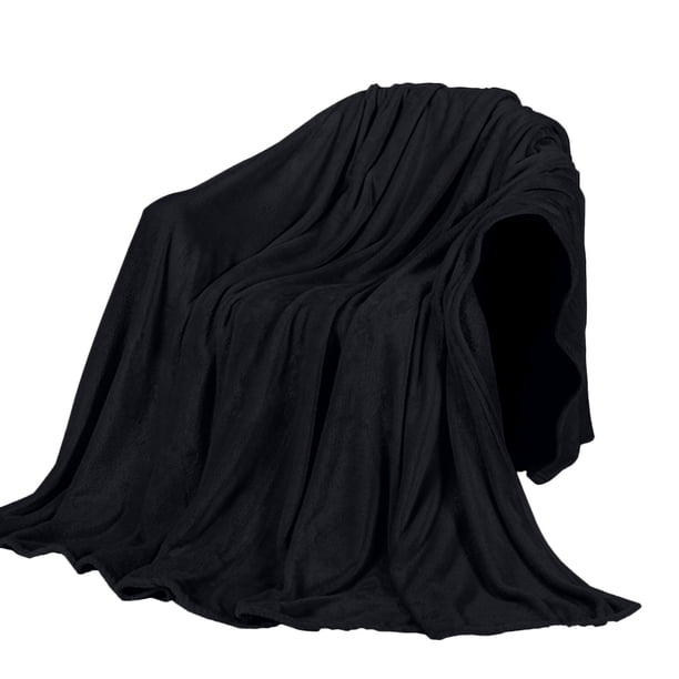 Manta de felpa negra, alfombra de baño de 50x70cm, manta de toalla de felpa de 50x70cm
