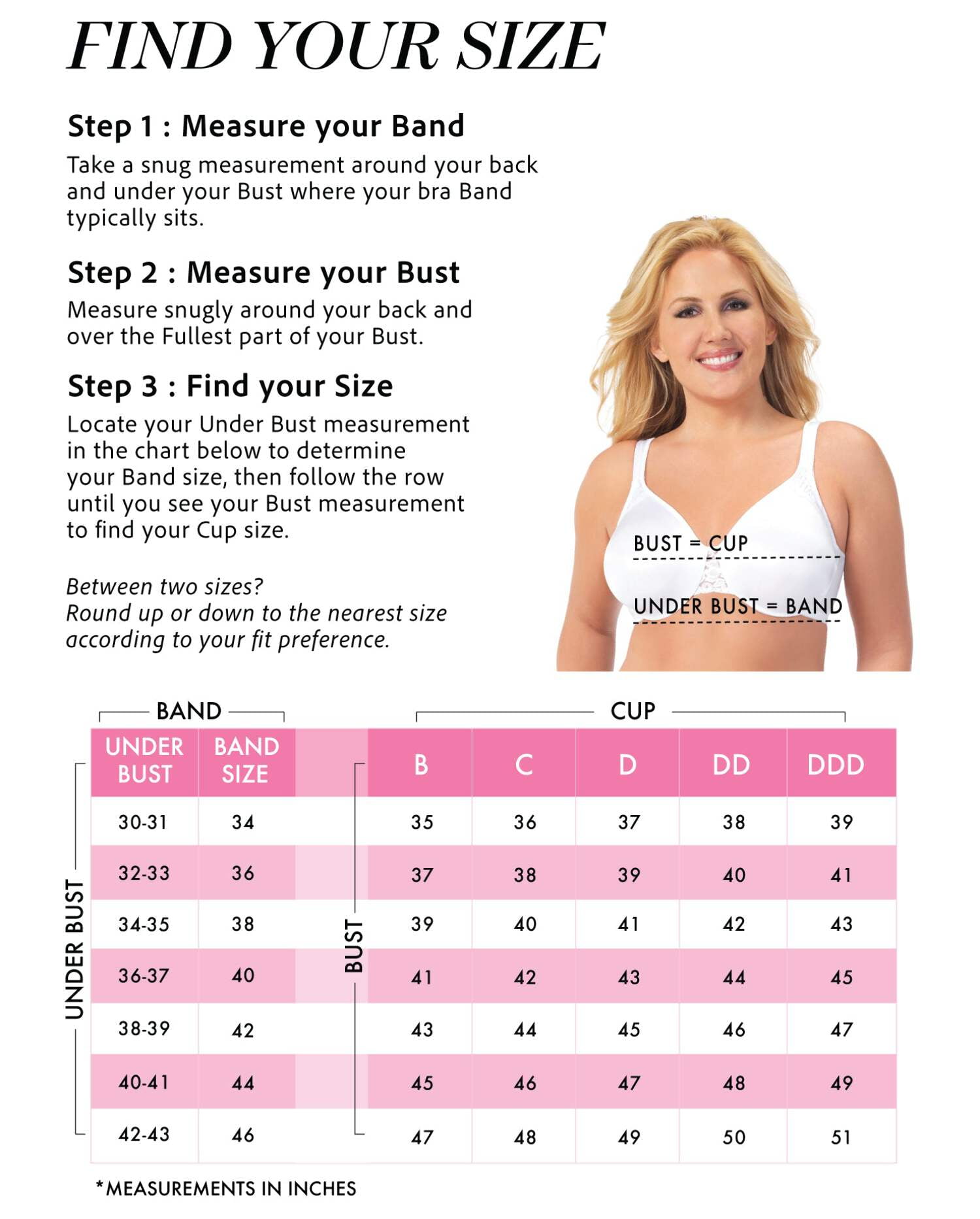 Exquisite Form 5175070 Fully® Minimizer Underwire Full-Coverage Bra with Back Closure  Lace