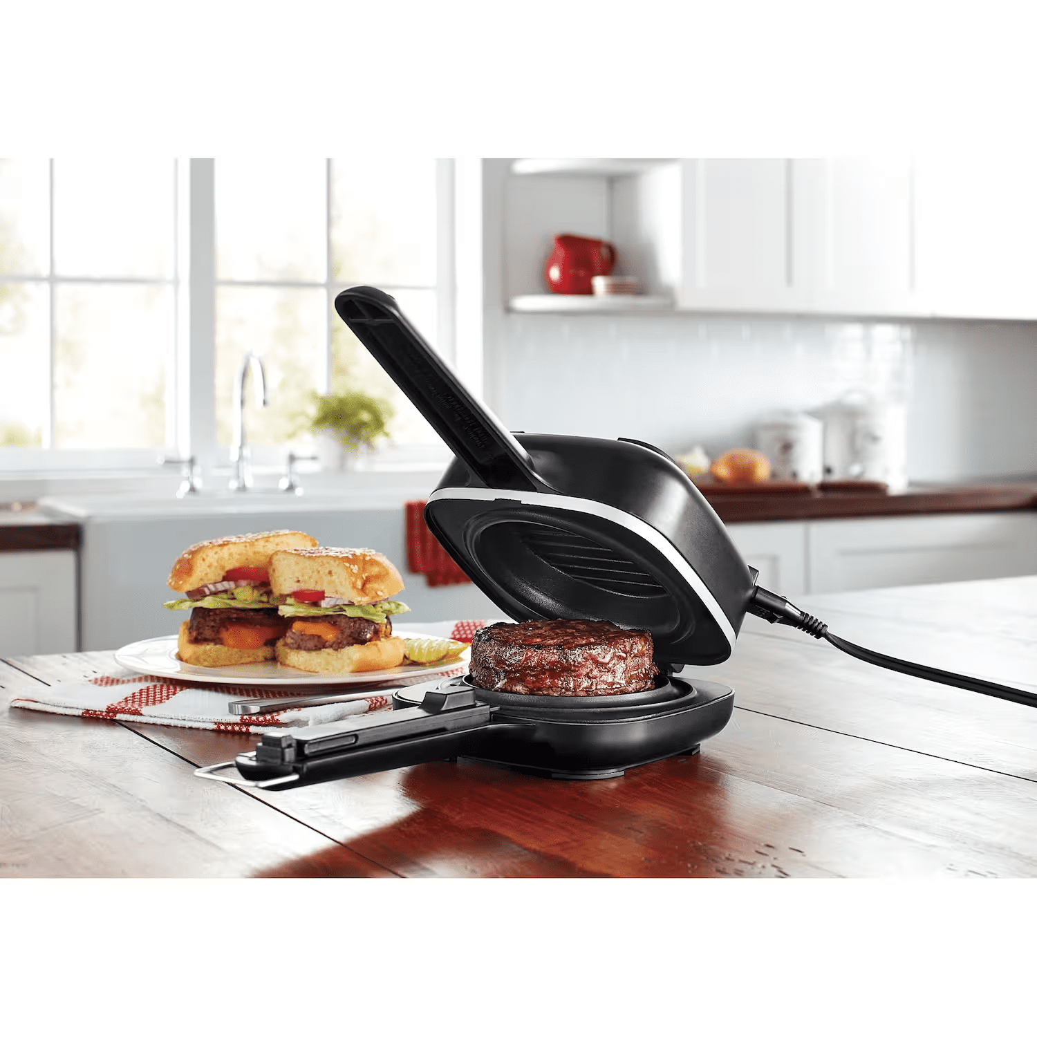 Power Pressure Cooker XL Removable Plate Hamburger Patty Maker