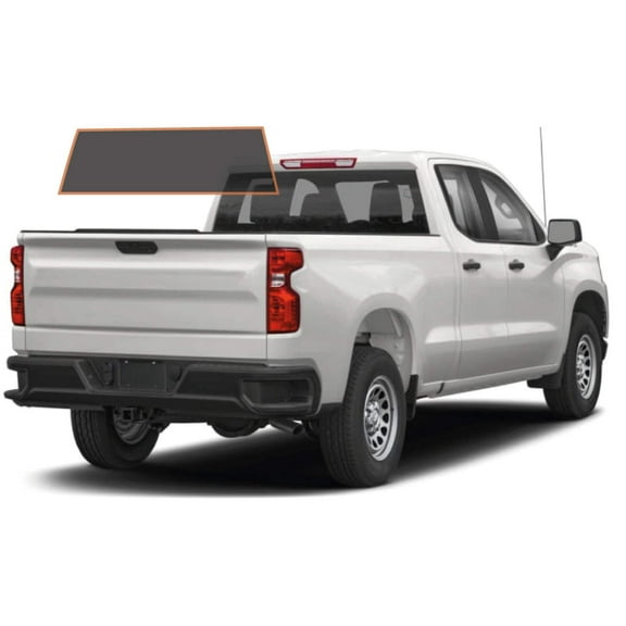 MotoShield Pro Premium Professional 2mil Precut Ceramic Window Tint Film for 2014-2018 Chevrolet Silverado 1500 Double Cab — (Rear Windshield 15%) + Lifetime Warranty