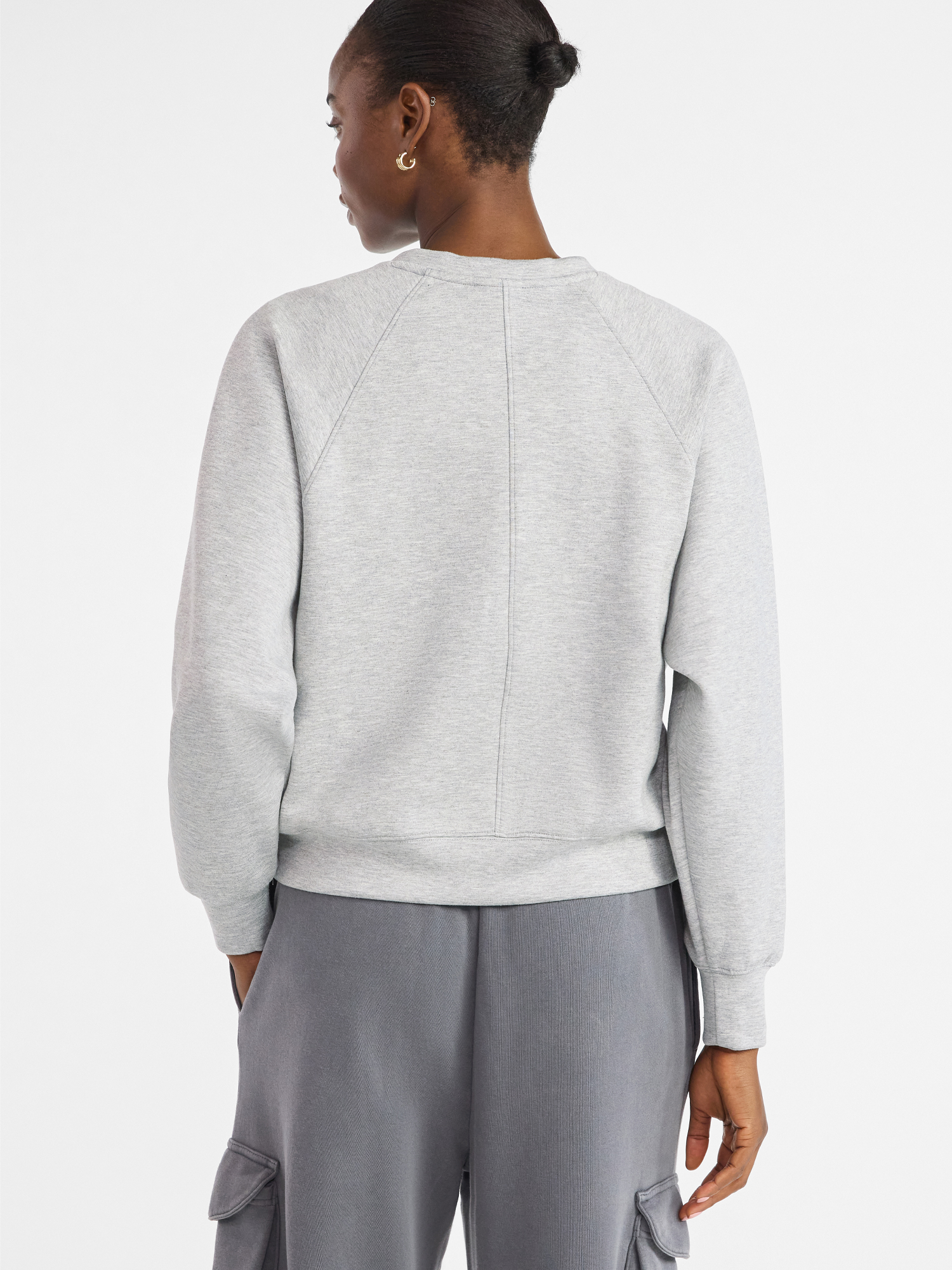 Scoop Women’s New Scubaknit Raglan Henley Top, Sizes XS-XXL