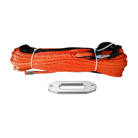 12mm X 30m With Hook And 12000lbs Fairlead 4x4 Off Road Recovery Synthetic Winch Rope(Orange , Blue , Black) ,Easy to Carry