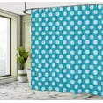 thumbnail image 5 of Ambesonne Teal Shower Curtain, Polka Dots Soft Sea Colors, 69"Wx70"L, Teal Pale Blue, 5 of 5