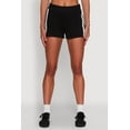 thumbnail image 3 of Womens Iris High Waisted Varsity Stripe Fleece Shorts, 3 of 4