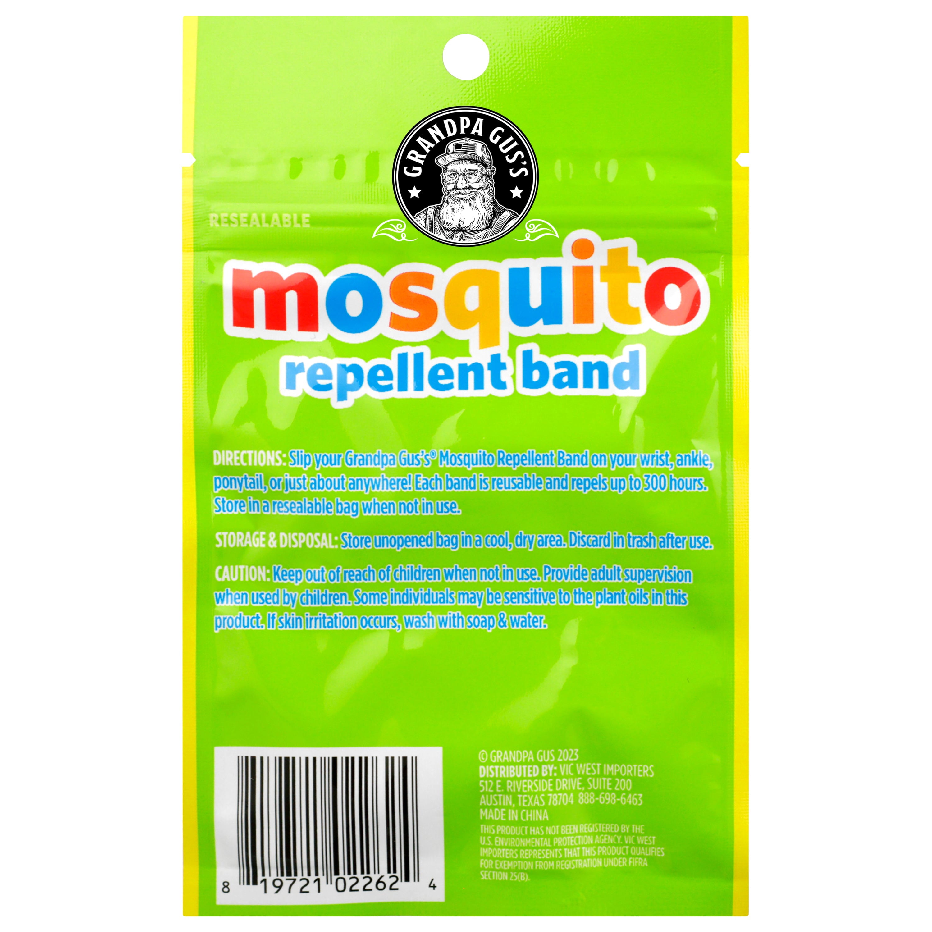 Grandpa Gus's Mosquito Repellent Bands-3pk Assorted