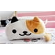 thumbnail image 2 of Cute Cat Plush Pencil Case Pen Bag Cartoon Make Up Cosmetic Bag (White Yellow), 2 of 4