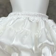 thumbnail image 5 of Yvsxxv White Tiered Ruffle Short Skirt, Elastic Waist Sweet Summer Skirt, 23.62-29.53inch Waist, 5 of 7