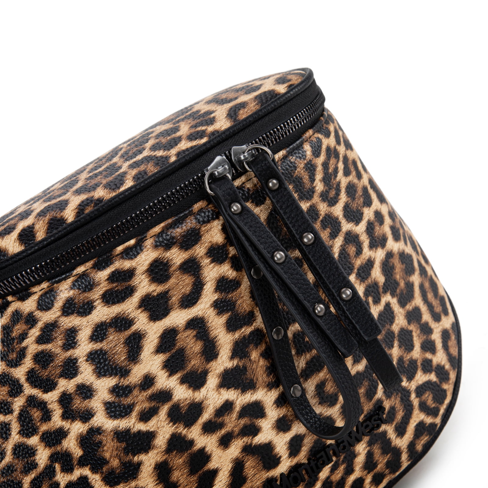Montana West Crossbody Bags Bum Bag for Women Large Sling Bag with Adjustable Strap and Coin Purse, Leopard