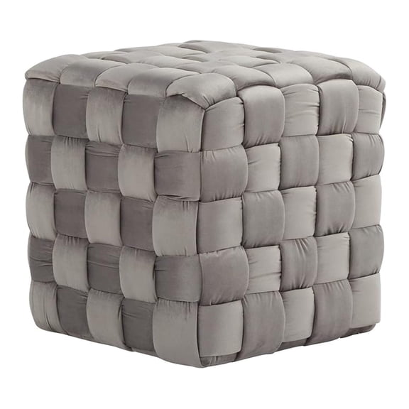 Braided Square 16" Ottoman, Small Ottoman, Round Ottoman Foot Rest, Pouf Ottoman, Foot Stool Ottoman, Foot Stool Ottoman for Living Room