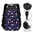 thumbnail image 3 of Balery Love Wine Mochila con carga USB para hombre y mujer - Mochila impermeable y antirrobo para laptop con puerto USB para viajes, trabajo, 3 of 7