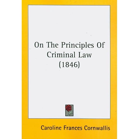 On the Principles of Criminal Law
