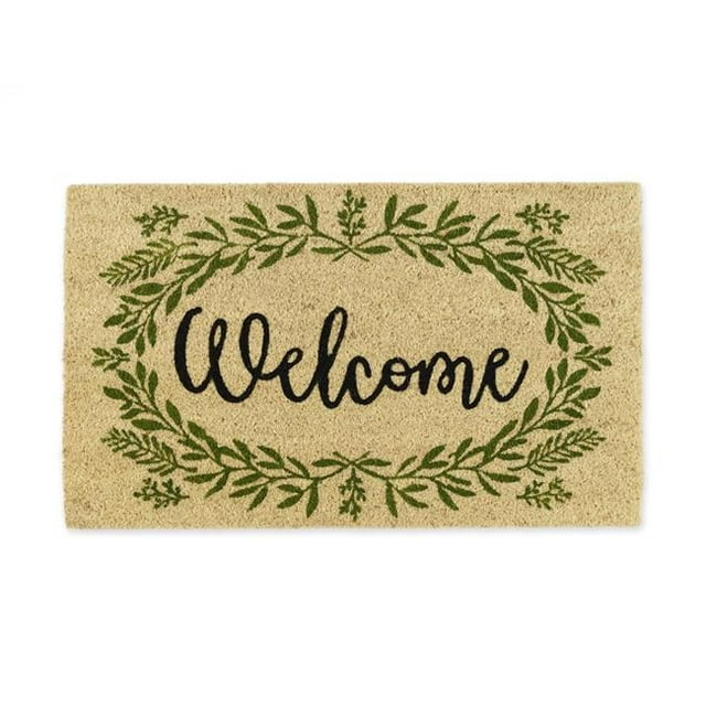 Design Imports CAMZ11555 18 x 30 in. Greenery Welcome Doormat