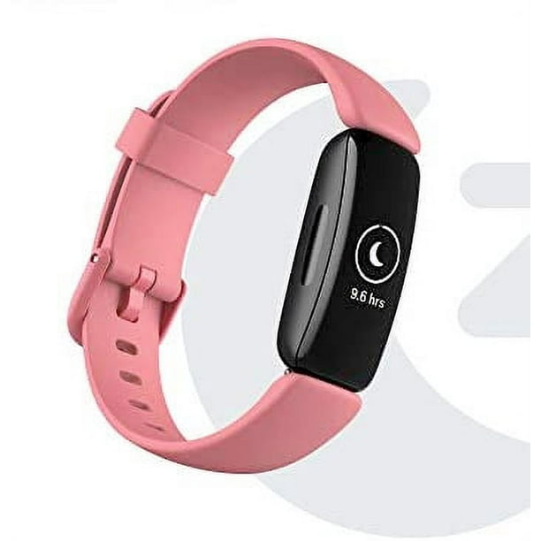 Fitbit Inspire 2 Health Fitness Tracker with a Free 1 Year Fitbit Premium Trial 24 7 Heart Rate Black Rose One Size S L Bands Included Walmart