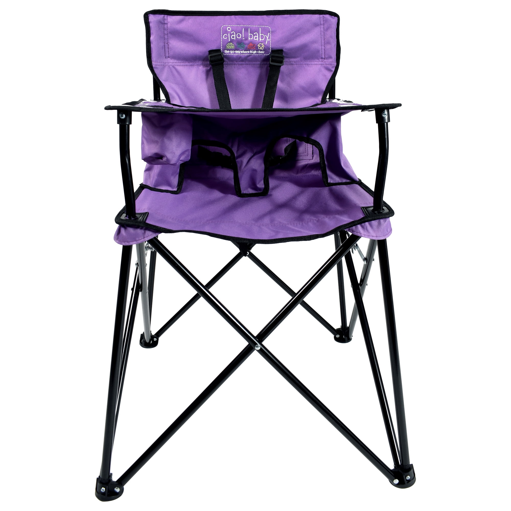 purple high chair