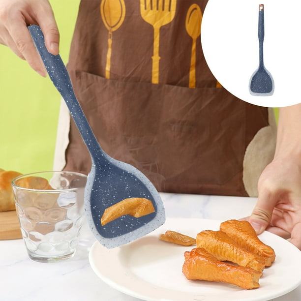 Utensilios de cocina, accesorios de cocina, utensilios de cocina chapados, espátula antiadherente que no daña las ollas y sartenes, fácil de limpiar, utensilios de cocina multifuncionales, paleta, esp