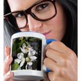 thumbnail image 2 of 3drose, Honey Bee on Apple Blossoms in Idaho - Us13 Dfr0565 - David R. Frazier, 11oz Two-tone Blue Mug, 2 of 6