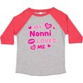 thumbnail image 3 of Inktastic Valentine's Day My Nonni Loves Me Hearts and Lips Boys or Girls Toddler T-Shirt, 3 of 5