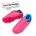 thumbnail image 4 of Tacos de Fútbol DREAM PAIRS Talla 4 Niño Grande Fucsia Negro, 4 of 6