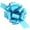 Light Blue, variant on PMU Pull String Bows - Gift Bows for Wedding, Birthdays & Anniversaries - Ribbon Bows for Flowers & Basket Decoration - Large Bow for Gift Wrapping - 5 Inch 20 Loops Silver- (1/pkg)Pkg/1