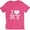 Hot Pink, variant on Ladies V-Neck T-Shirt Tee Officially Licensed Charcoal, Large