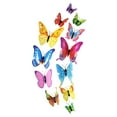 thumbnail image 5 of Sunjoy Tech 1 Set Wall Butterflies Stickers 3D No Mark Left Removable Animal Great Stickiness Home Beautification with Foam Glue Different Shapes Butterflies Decals Home Decor Stuff, 5 of 8