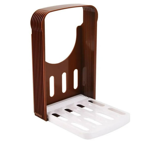Rtyweth Bread Slicer, Foldable Toast Slicer, Compact Foldable Bread Sandwich Toast Slicer, Foldable Bread Bread Slicer Cutting Guide L6B02