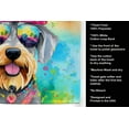 thumbnail image 5 of Carolines Treasures DAC2554KTWL 25 x 15 in. Schnauzer Hippie Dawg 100 Percent Cotton Kitchen Towel, 5 of 5