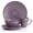 Purple, variant on Malibu Ocean Bloom 16-Piece Stoneware Dinnerware Set, Red