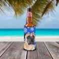 thumbnail image 2 of Carolines Treasures SC9385MUK Mastiff Winter Snowflakes Holiday Ultra Hugger for slim cans Slim Can multicolor, 2 of 6