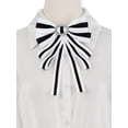 thumbnail image 4 of INSPIRE CHIC Women's Large Striped Bow Brooch Rhinestone Brooch Bows Ties for Retro Chic, 4 of 4