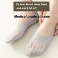 thumbnail image 6 of 5 pairs No Show Socks for Womens Size 6-9, Ultra Low Cut Liner Silk Breathable Socks Ice Feeling socks, Nonslip Liner Invisible Hidden Thin Socks, 6 of 7