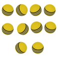 thumbnail image 3 of 10Pc Golf Swing Training Foam Balls Indoor Practice Rainbow Sponge Balls Yellow, 3 of 9