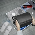 thumbnail image 6 of Large Capacity Toiletry Bag for Men, Leather Hanging Toiletry Organizer Cosmetics Makeup Bag, Black, 6 of 9