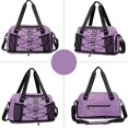 thumbnail image 4 of Letter Print Fitness Bag Large Capacity Gym Bag Travel Bag Weekender Bag, 4 of 20