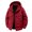 A203-Wine, variant on Hood Cargo Wind Jacket for Men Oversized Drawstring with Multi Pocket Lightweight Water Resistant Outerwear for Hiking Camping Daily Attire