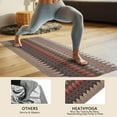 thumbnail image 4 of Brown Boho Geometric Triangles and Rhombuses Pattern Hot Yoga Mat Towel Non Slip for Hot Yoga - Quick-Drying Yoga Mat Cover with 4 Corner Pockets with Travel Bag - Hot Yoga Towel Non Slip 70"x26", 4 of 6