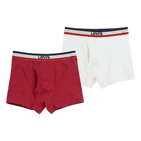Levi’s® Boys 2 Pack Cotton Blend Boxer Briefs Underwear, Sizes S-XL