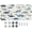 Multicolor 2, variant on ADECORIVY Blue Fish Front License Plate, Anchors Novelty Vanity Tag Aluminum License Plate with 4 Holes, Metal Car Accessory for Men Women, 6 x 12 Inch