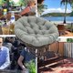 thumbnail image 4 of Round Chair Cushions, Egg Nest Chair Pad, Rattan Swivel Chair Cushion with Ties Quilted Design, Water Resistant, for Outdoor Garden, Balcony and Living Room ( Color : Creamy Yellow, 4 of 4