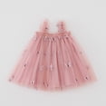 thumbnail image 3 of Hotiary Toddler Baby Girls Butterfly Tutu Dress Summer Sleeveless Princess Birthday Party Dresses Kids Knit Straps Ruffle Tulle Sundress for 1-9Y Pink, 3 of 8