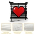 thumbnail image 4 of Love Heart Throw Pillow Cover, Holiday Wedding Cushion Case Decoration for Sofa Couch Living Room, 4 of 5