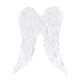 thumbnail image 1 of Ala de ángel para cosplay con correas elásticas, divertido disfraz de fantasía, lindas alas de plumas para mujer. Blanco, 1 of 9