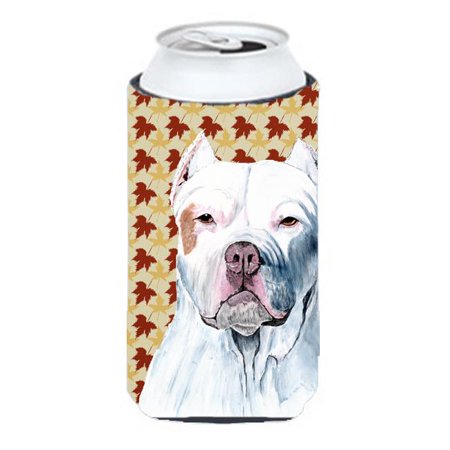 

Pit Bull Fall Leaves Portrait Tall Boy bottle sleeve Hugger - 22 To 24 oz.