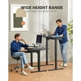 thumbnail image 4 of CHITOOMA Adjustable Height Electric Standing Desk with Keyboard Tray, Black, 4 of 6