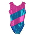 thumbnail image 1 of Kids Pink Diagonal Gymnastics Leotard, 1 of 6